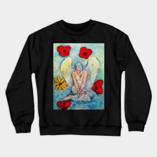 Celine, Angel image part of an Angel oracle card deck - Renate van Nijen Crewneck Sweatshirt